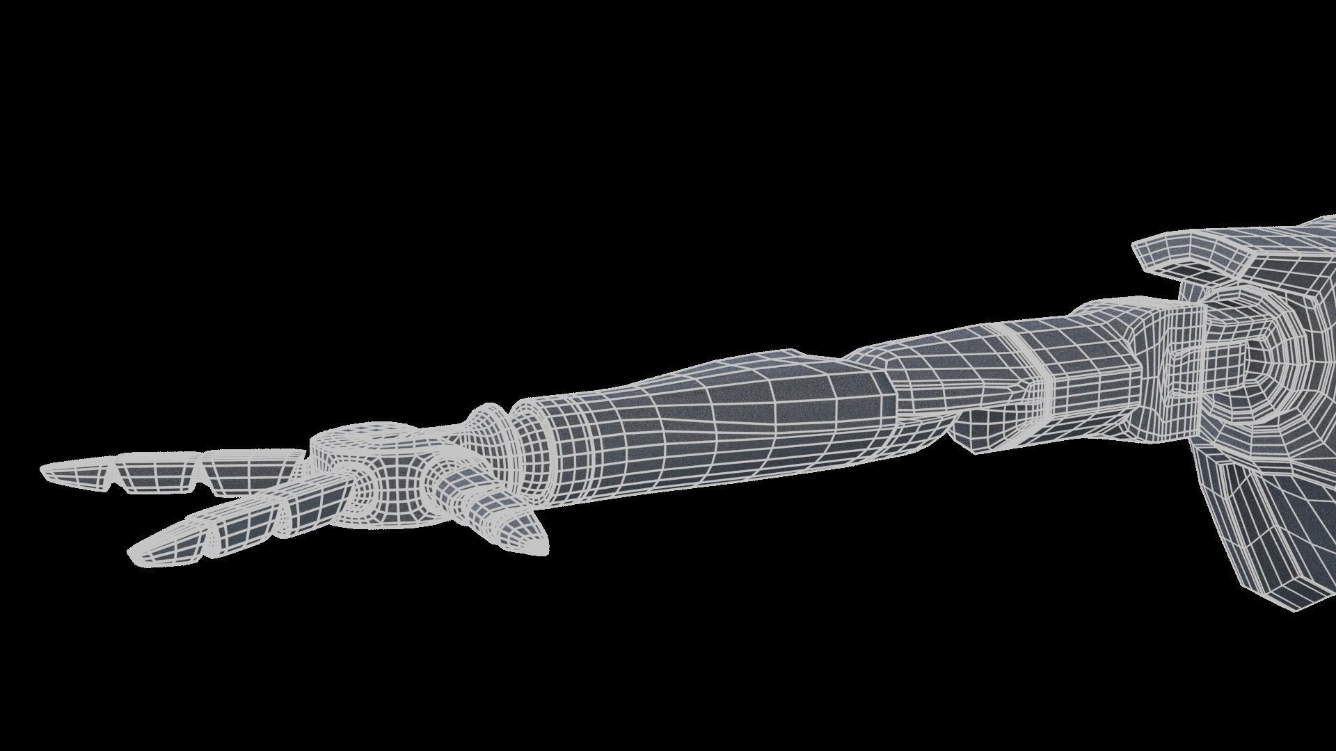 Cartoon Sci-fi Robot 3D model_5