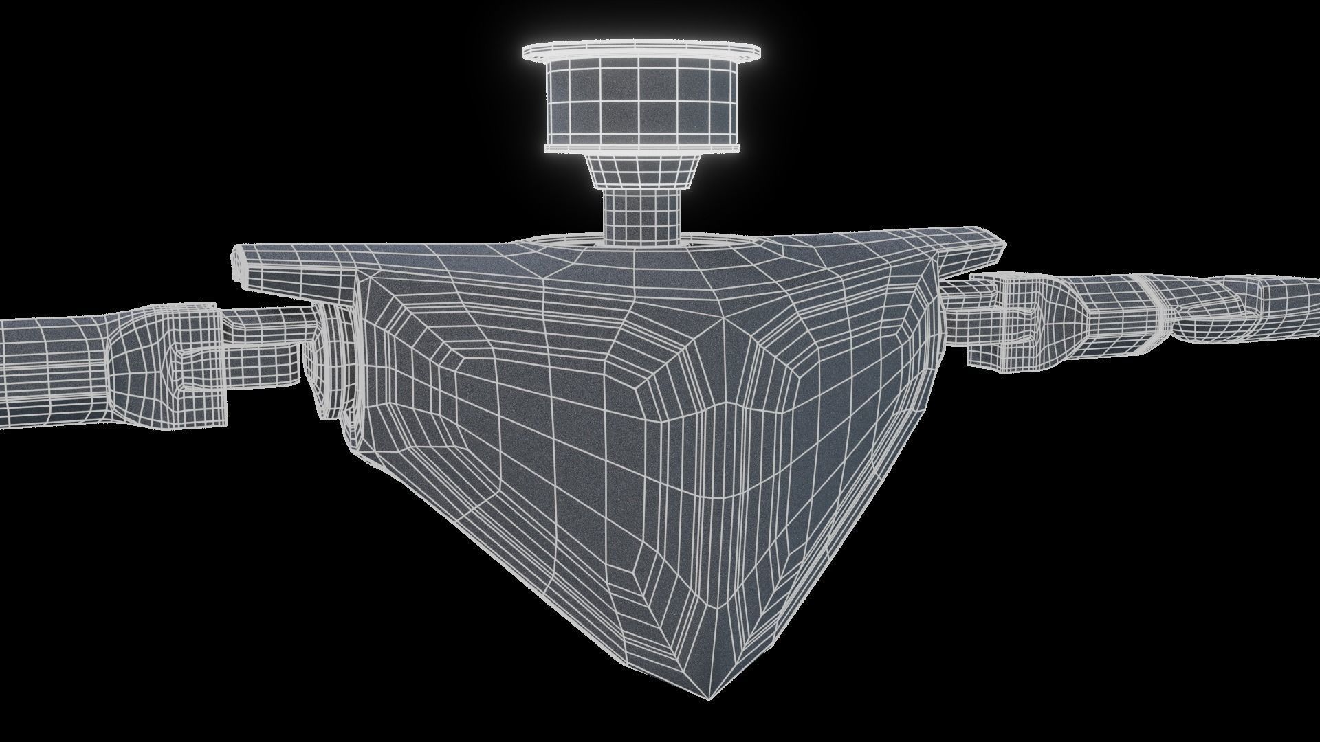 Cartoon Sci-fi Robot 3D model_6