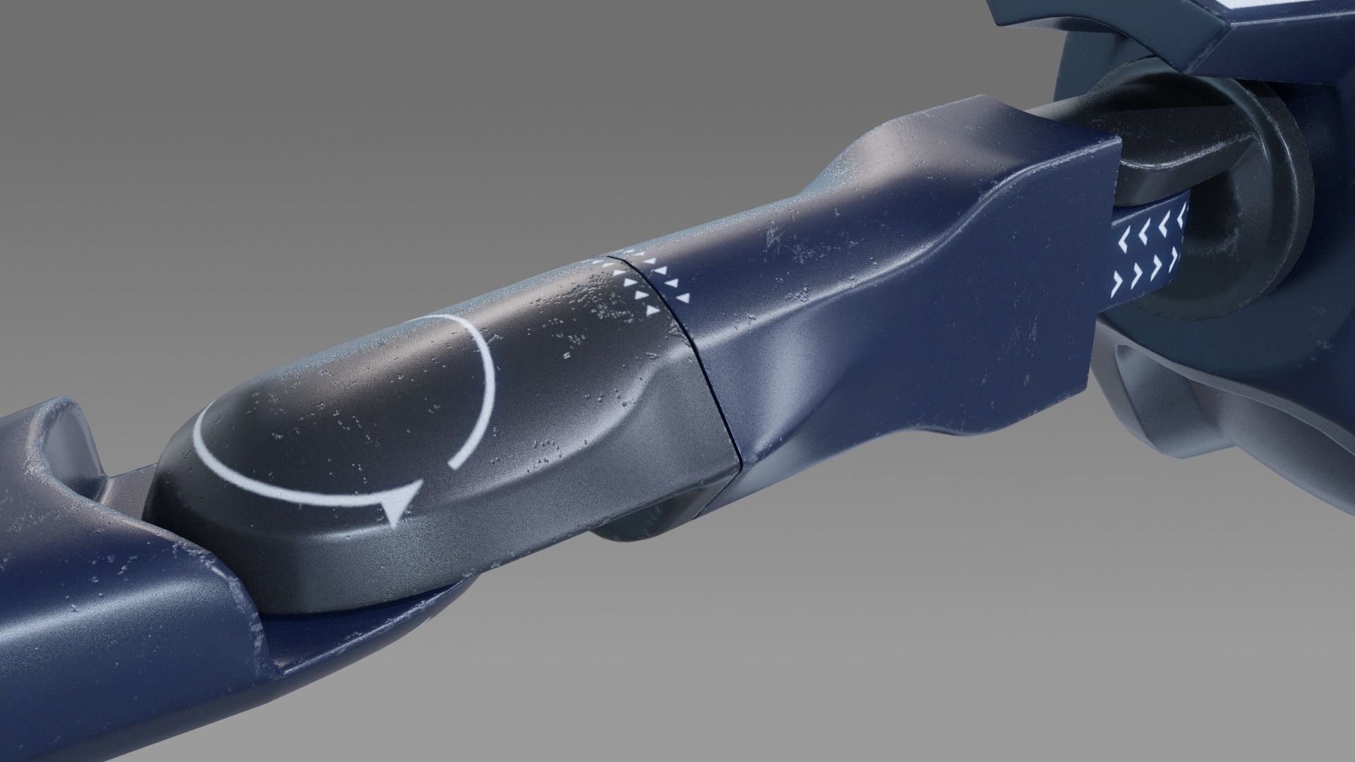 Cartoon Sci-fi Robot 3D model_4