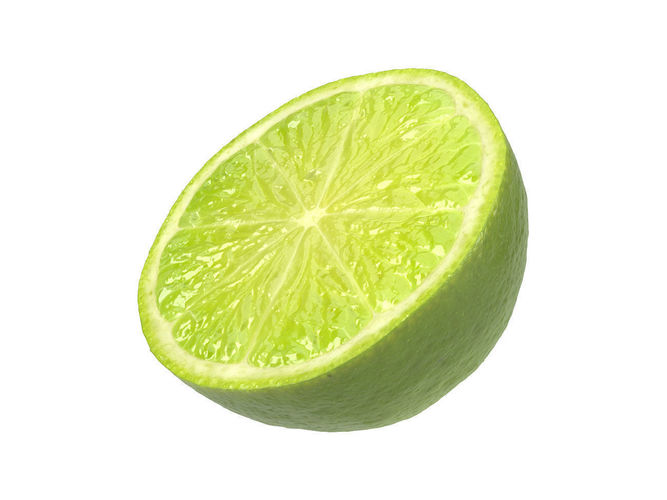 Photorealistic Lime Half 3D Scan 1 3D model