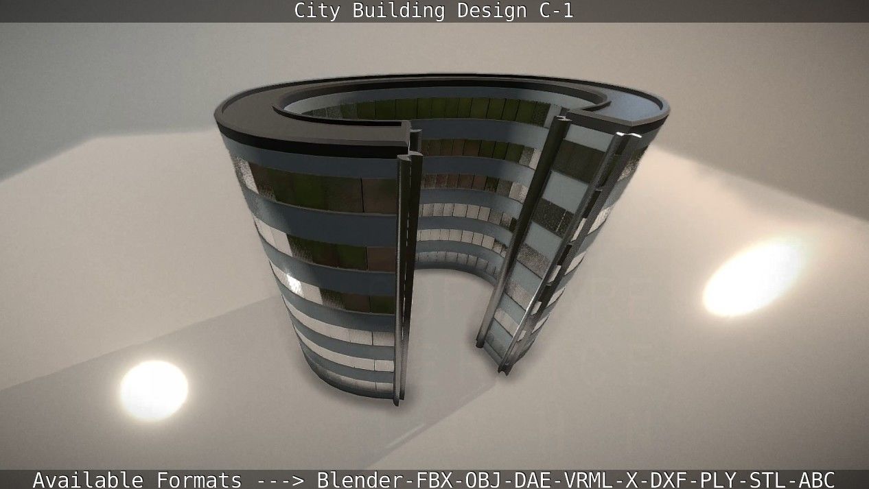 City Building Design C-1 3D model_103