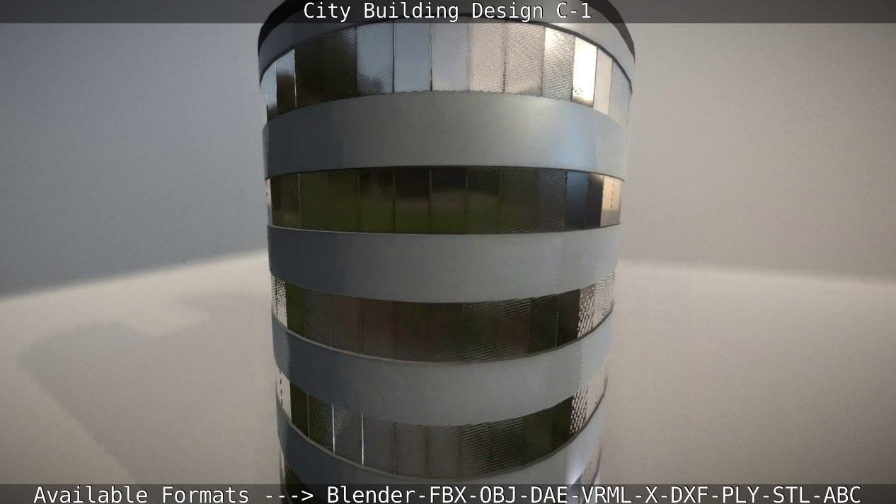 City Building Design C-1 3D model_30
