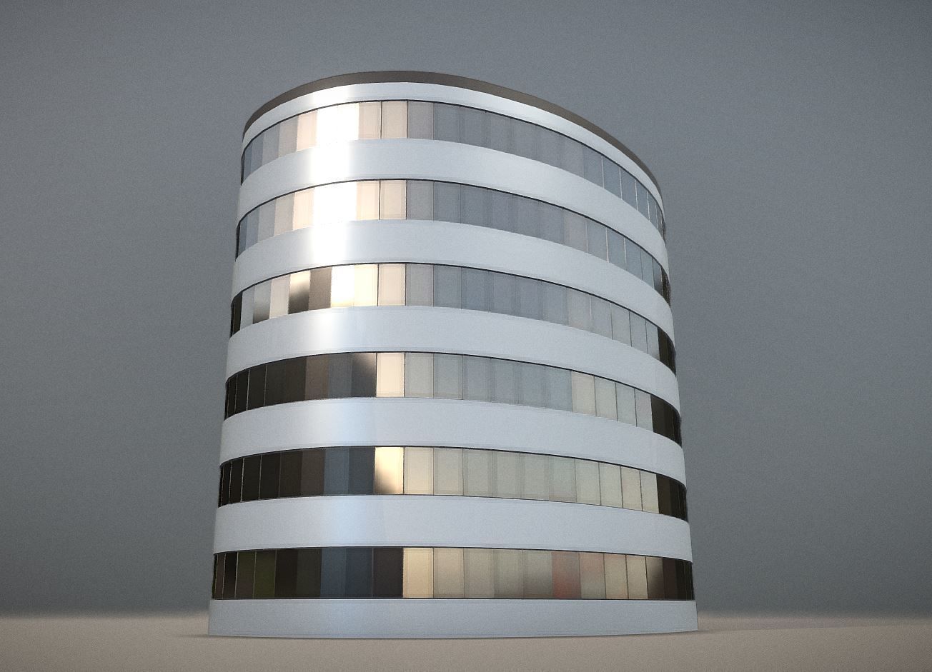 City Building Design C-1 3D model_11