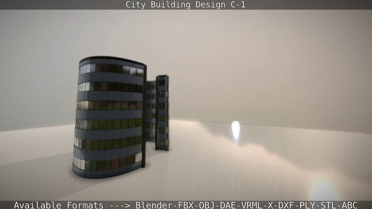 City Building Design C-1 3D model_52