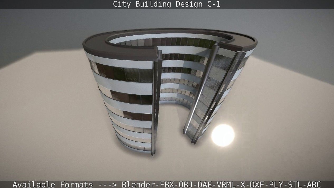 City Building Design C-1 3D model_102