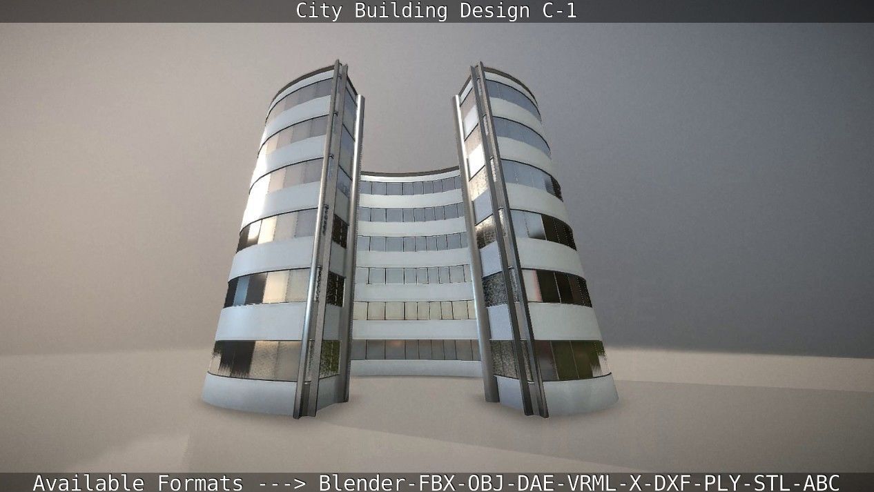 City Building Design C-1 3D model_18