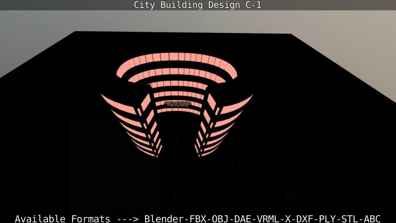 City Building Design C-1 3D model_75