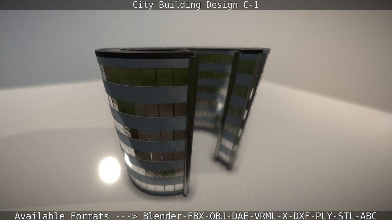 City Building Design C-1 3D model_97