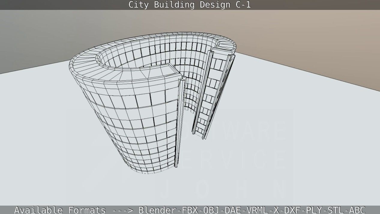 City Building Design C-1 3D model_61