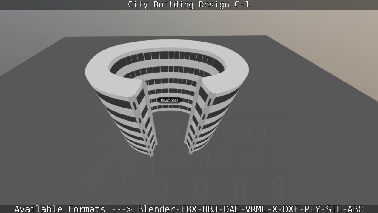 City Building Design C-1 3D model_73