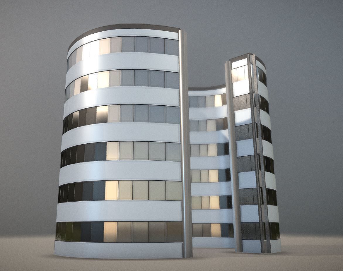 City Building Design C-1 3D model_8