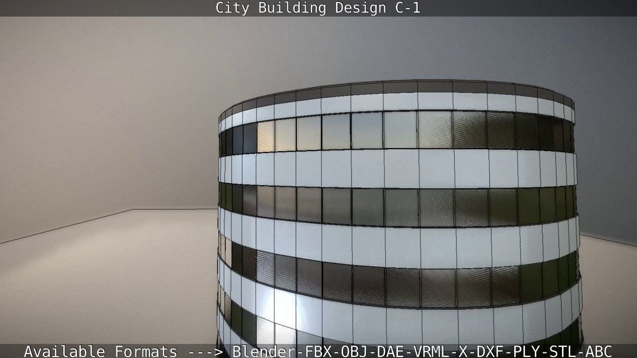 City Building Design C-1 3D model_47