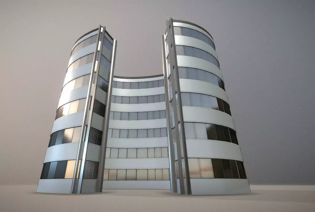 City Building Design C-1 3D model_0