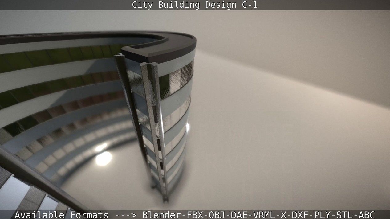 City Building Design C-1 3D model_40