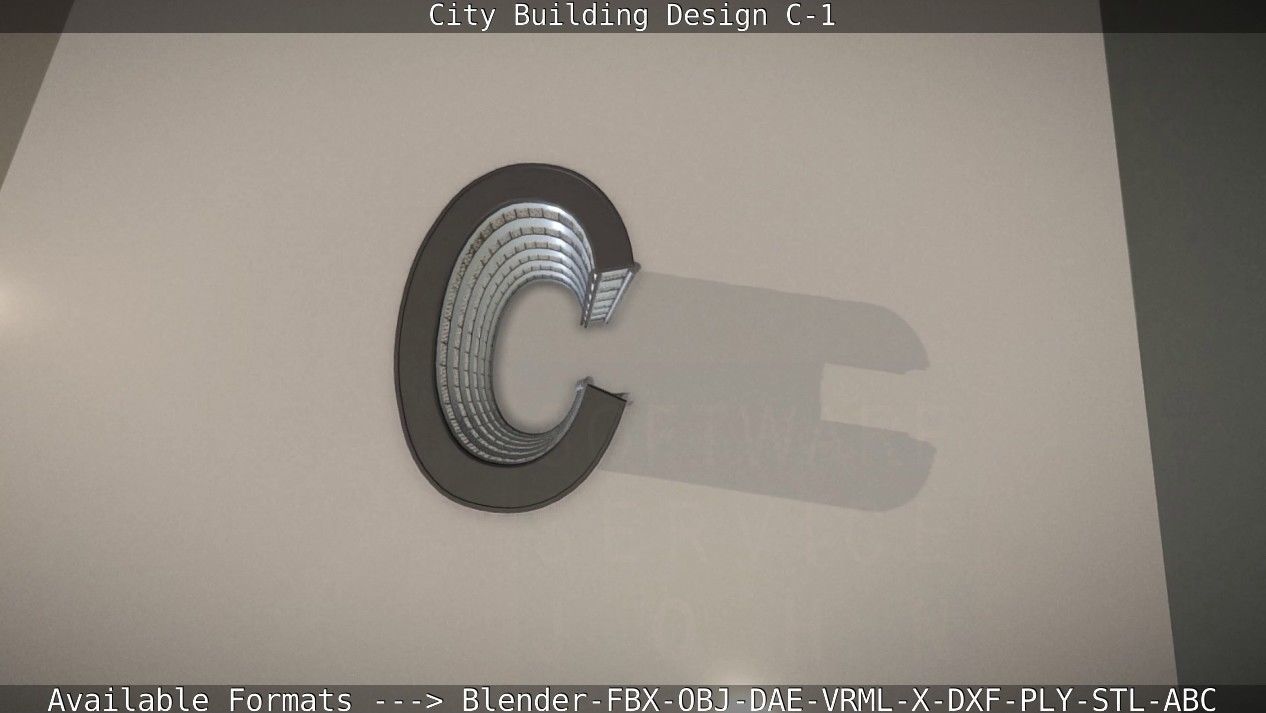 City Building Design C-1 3D model_27