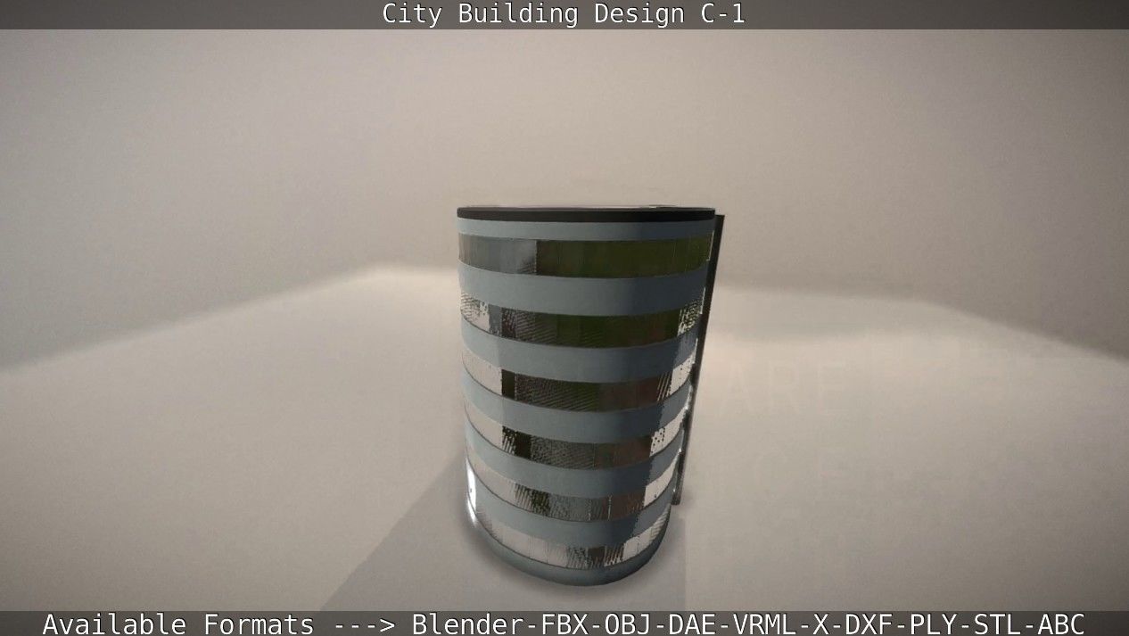 City Building Design C-1 3D model_21