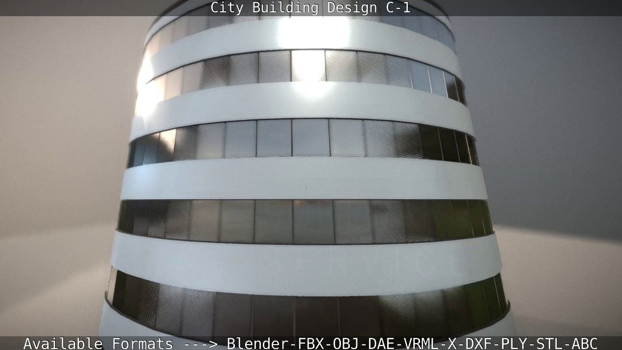 City Building Design C-1 3D model_34