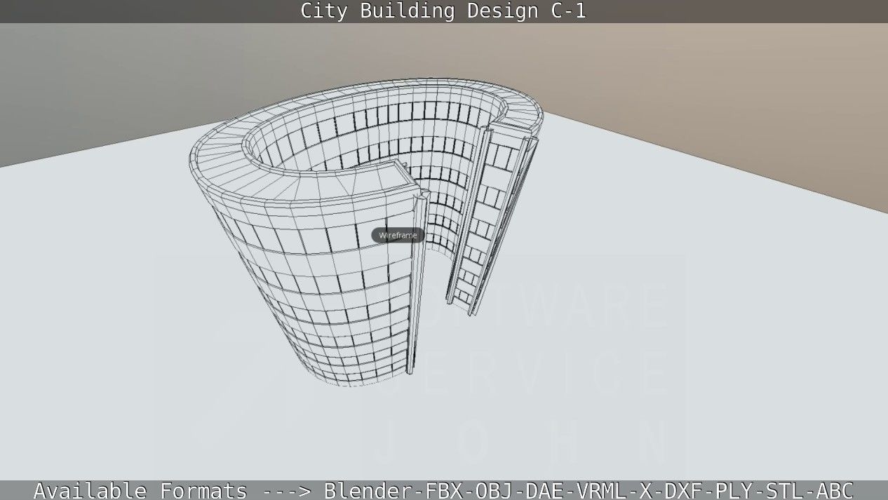 City Building Design C-1 3D model_58