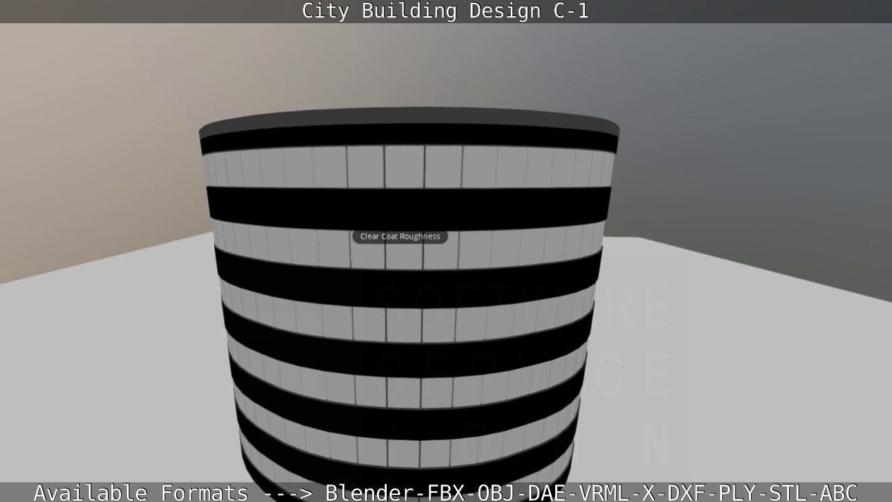 City Building Design C-1 3D model_80