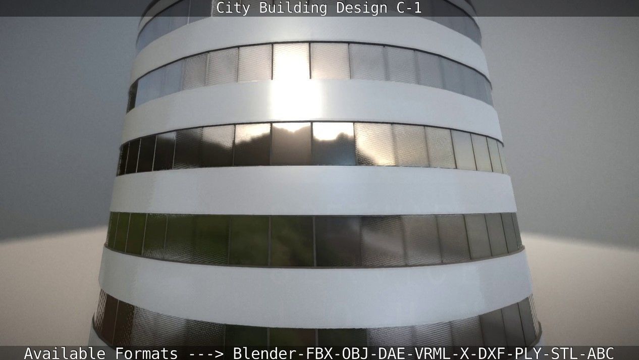 City Building Design C-1 3D model_31