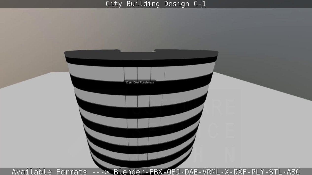 City Building Design C-1 3D model_79