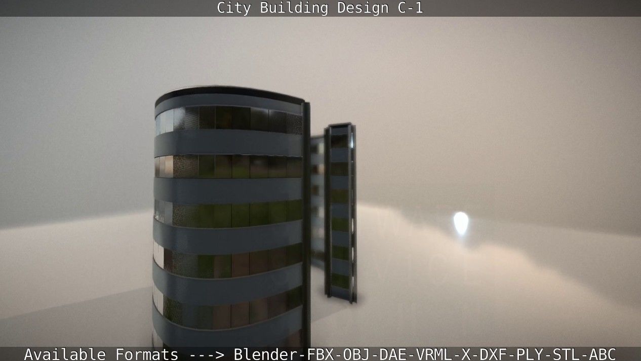 City Building Design C-1 3D model_54
