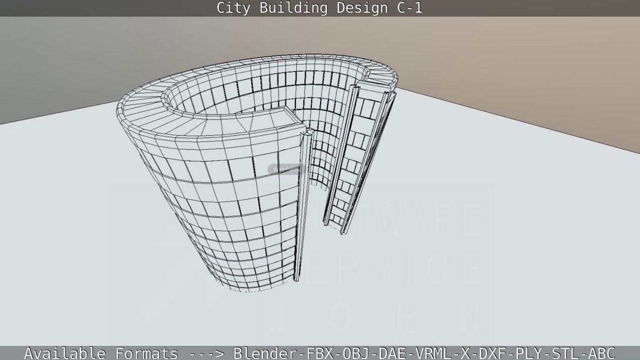 City Building Design C-1 3D model_59