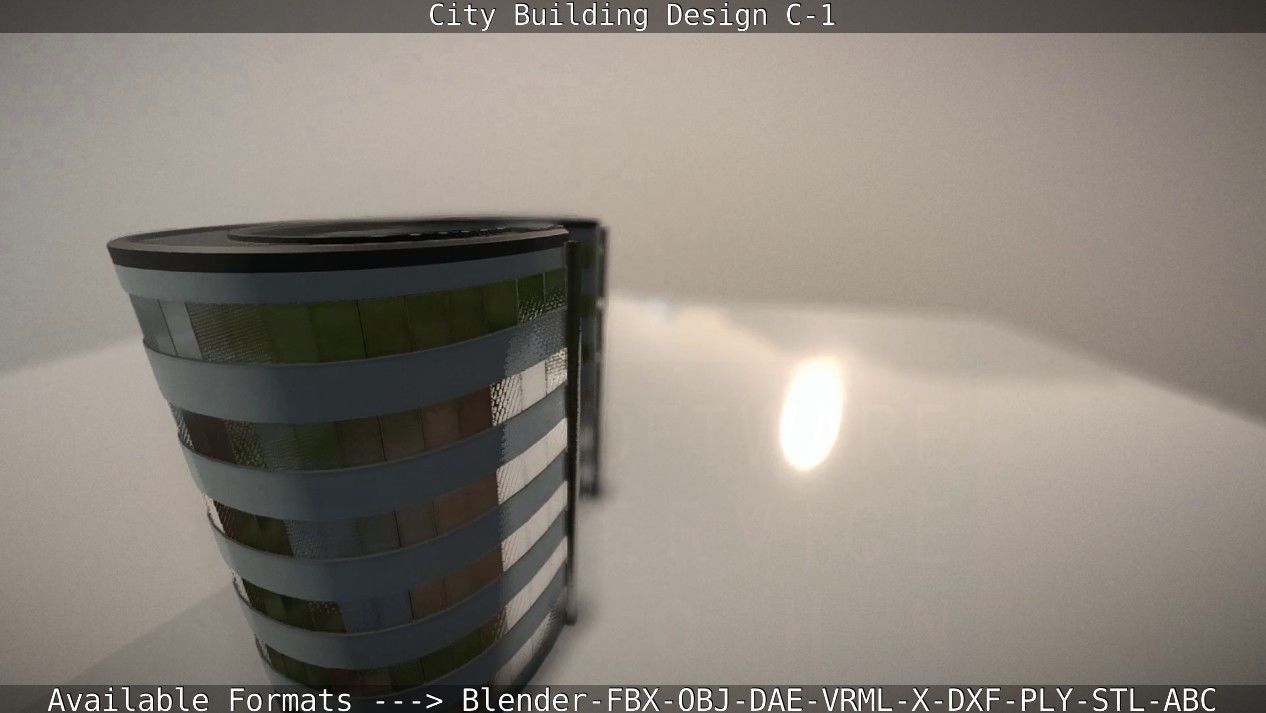 City Building Design C-1 3D model_85