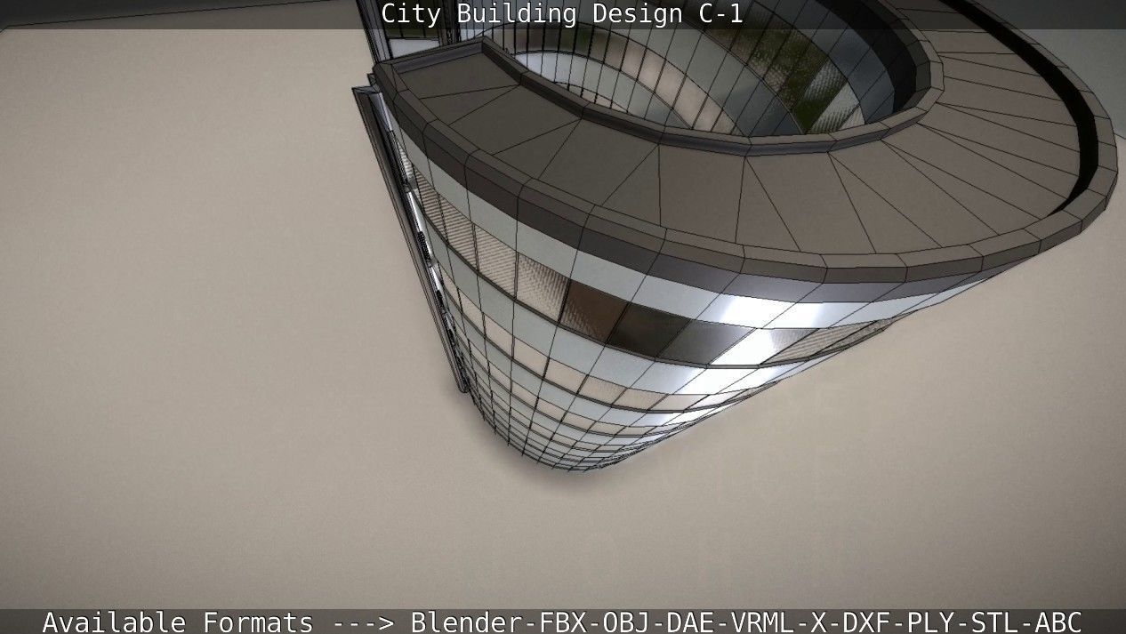 City Building Design C-1 3D model_45