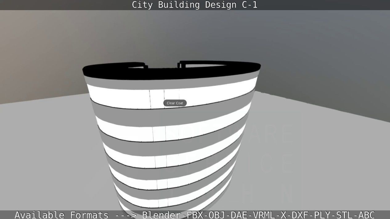 City Building Design C-1 3D model_78