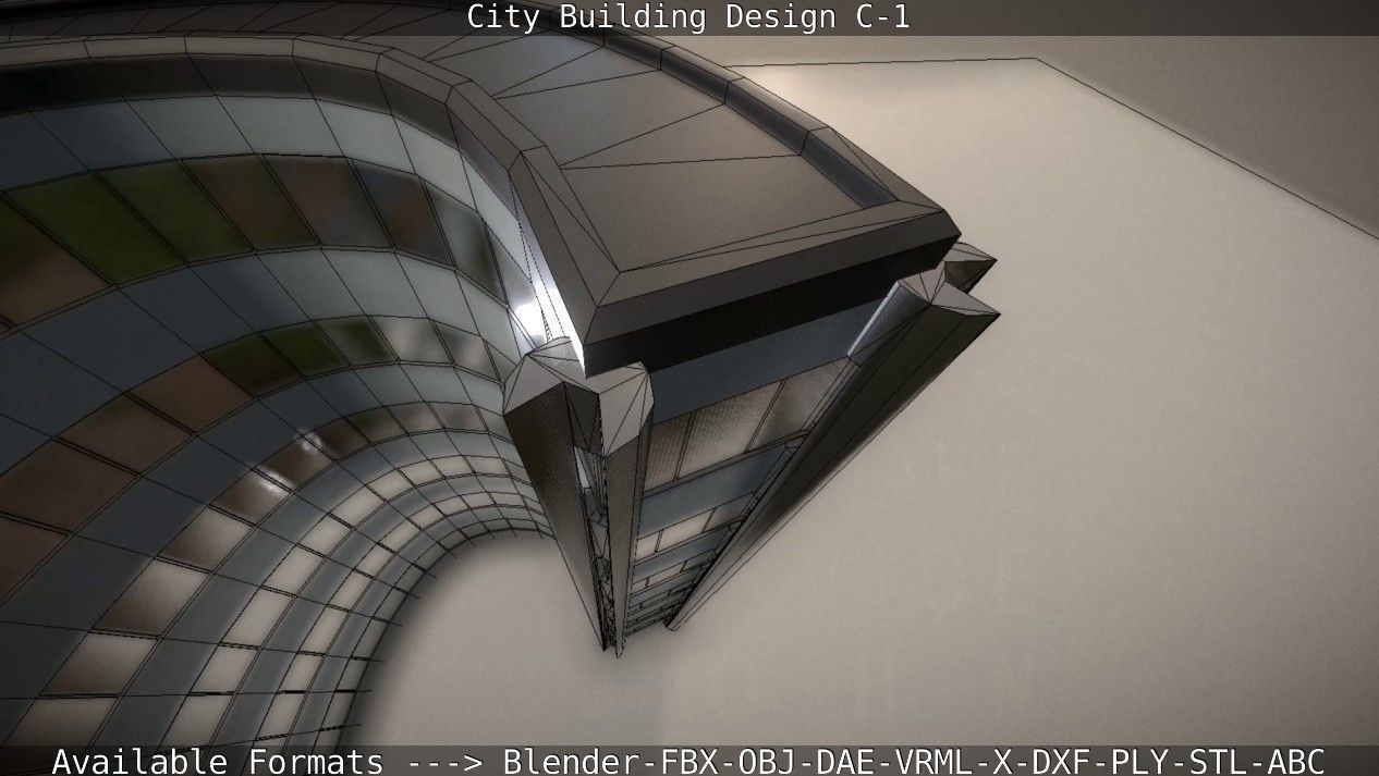City Building Design C-1 3D model_42