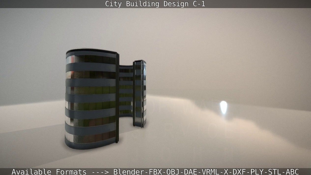 City Building Design C-1 3D model_53