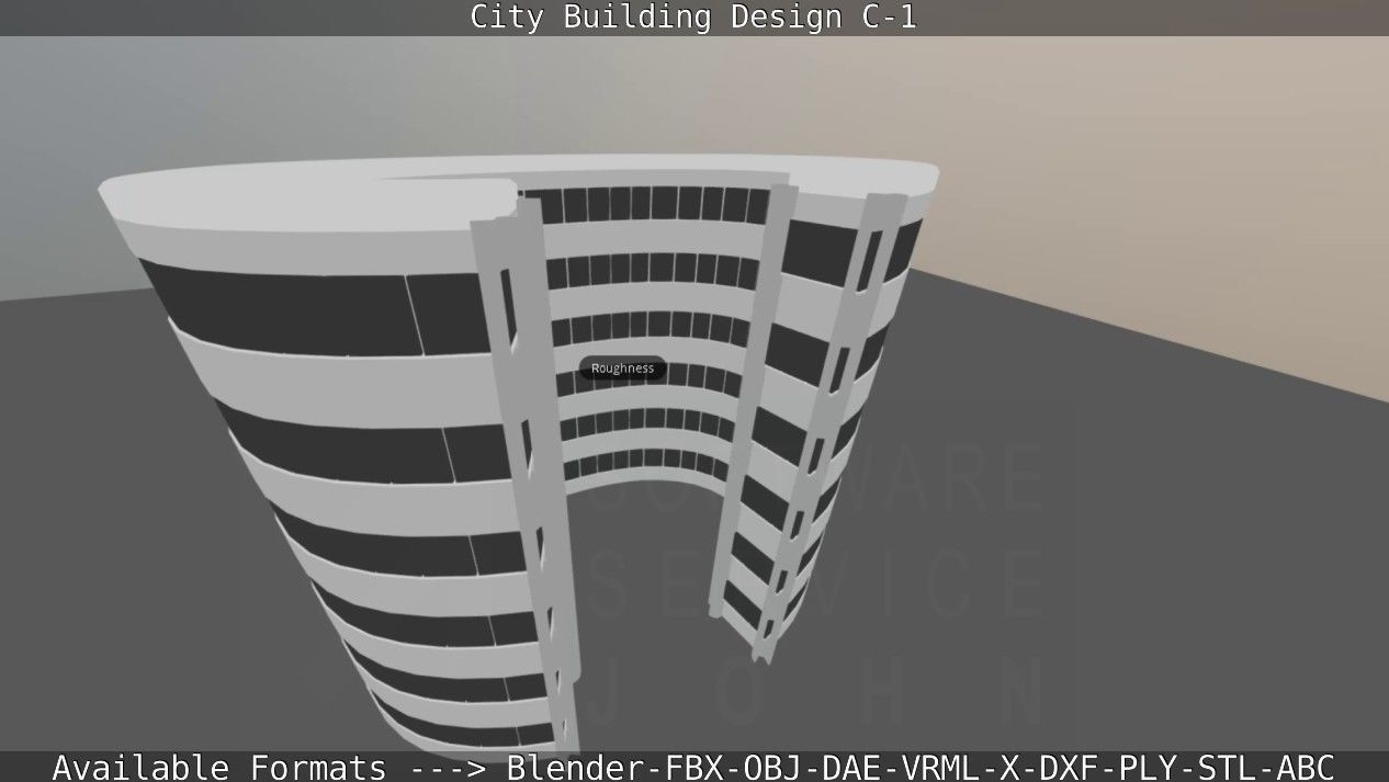 City Building Design C-1 3D model_72