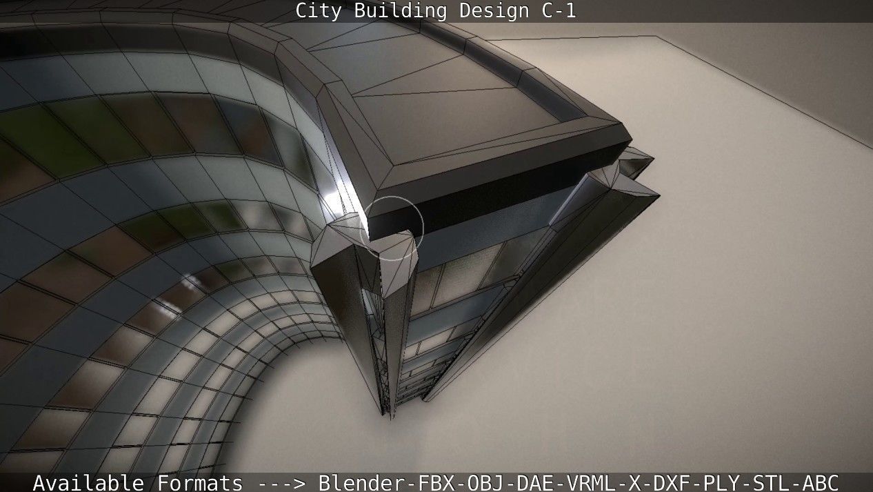 City Building Design C-1 3D model_43