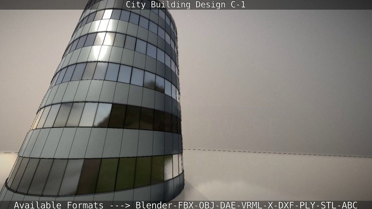 City Building Design C-1 3D model_51