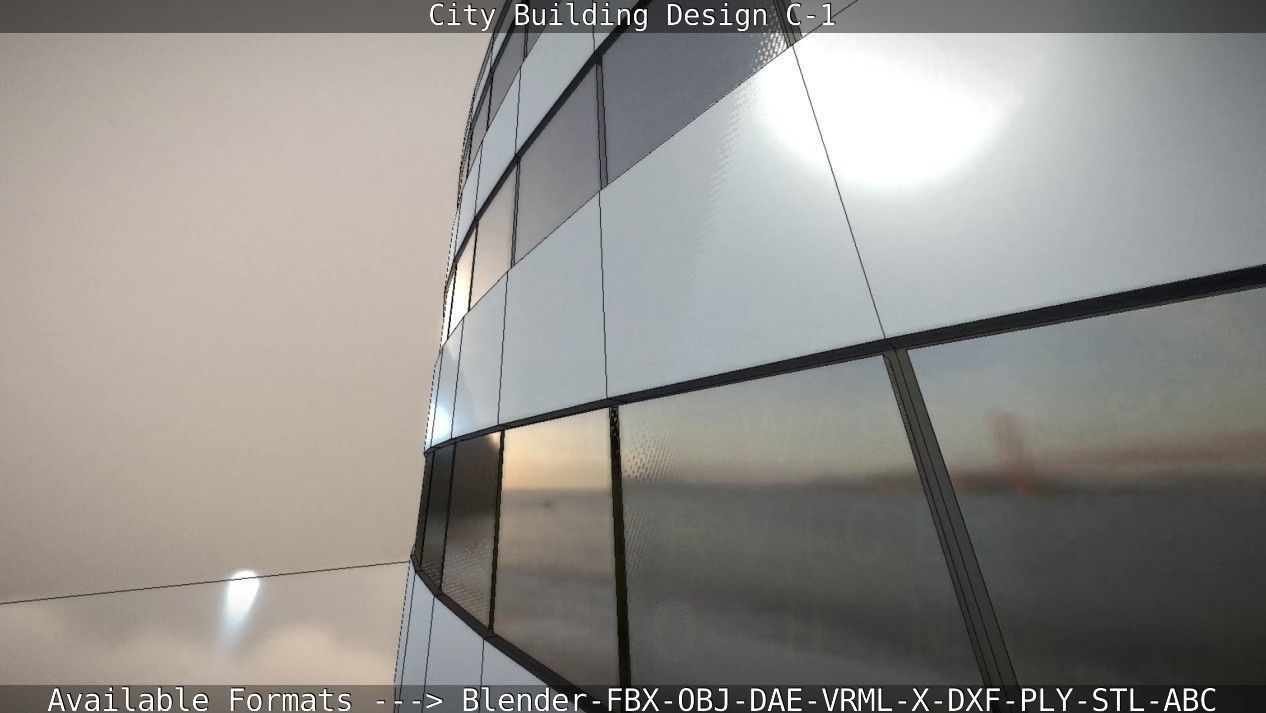 City Building Design C-1 3D model_48