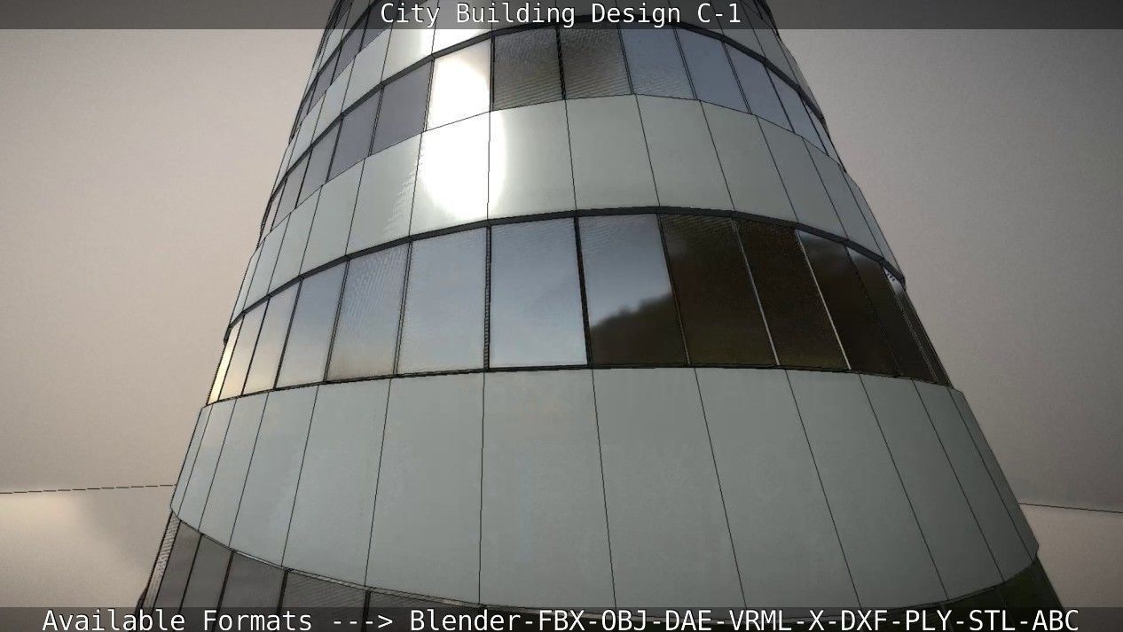 City Building Design C-1 3D model_50