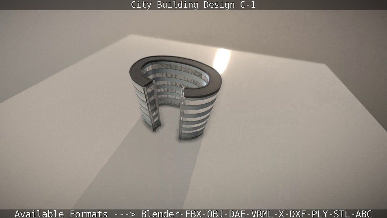City Building Design C-1 3D model_28