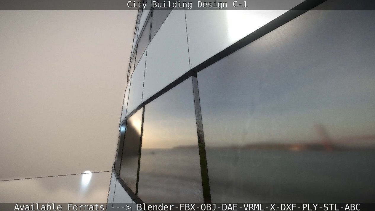 City Building Design C-1 3D model_49