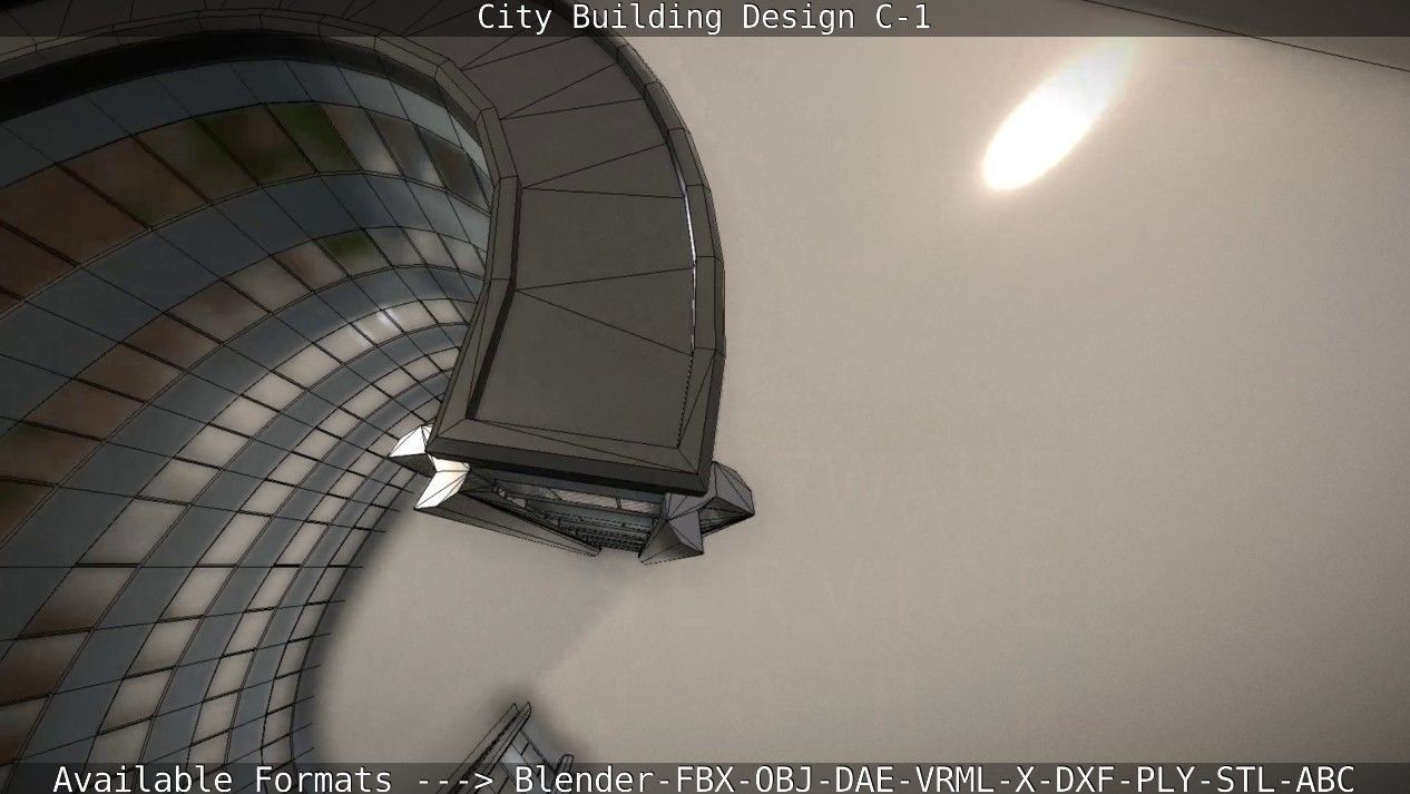 City Building Design C-1 3D model_44