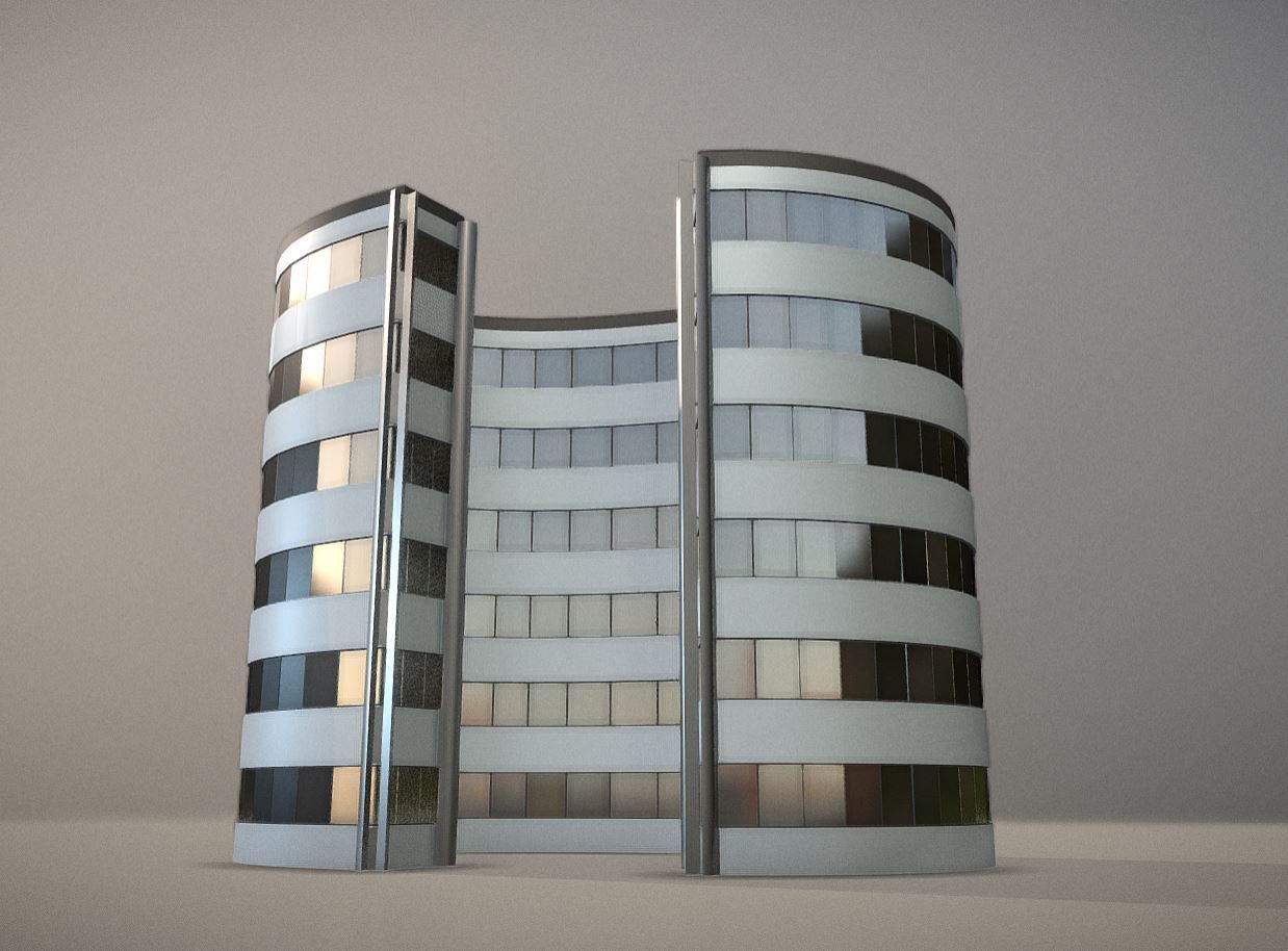 City Building Design C-1 3D model_12