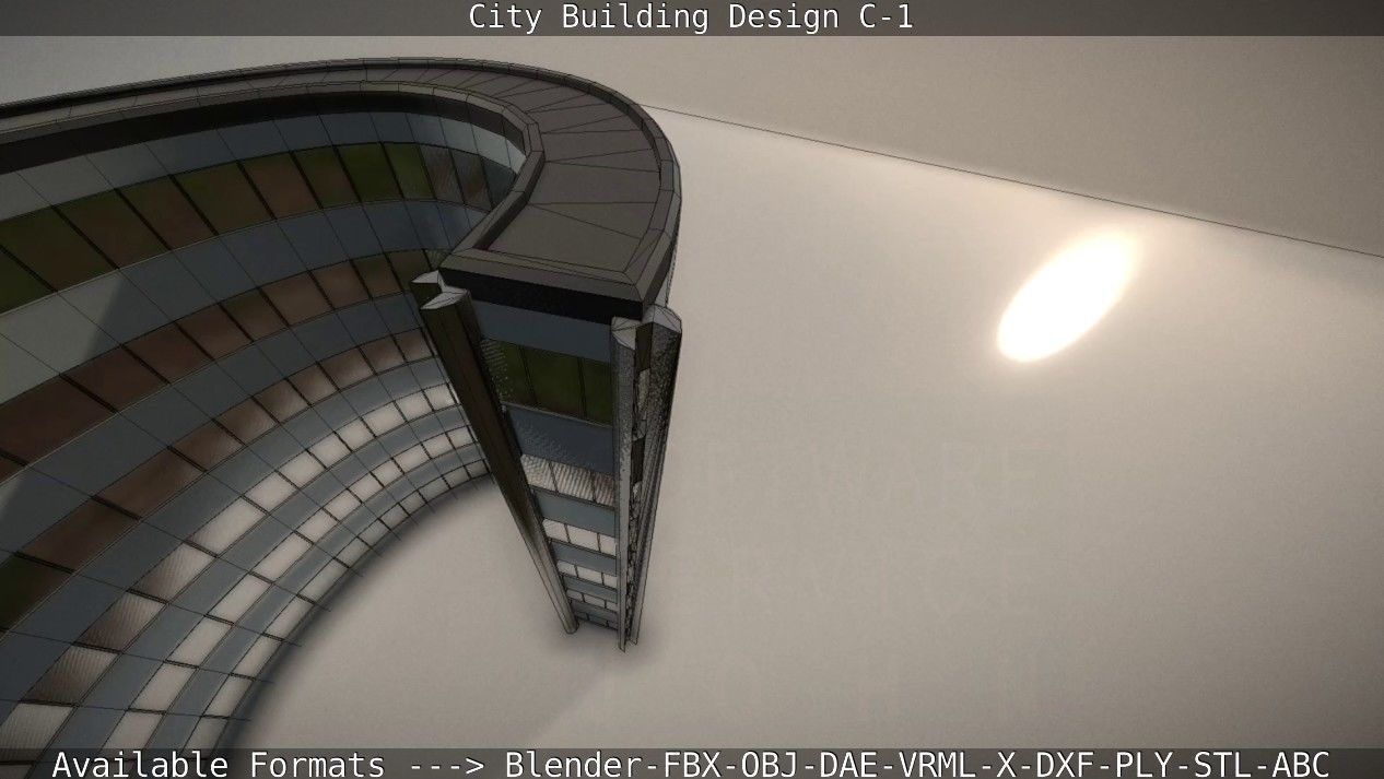 City Building Design C-1 3D model_41