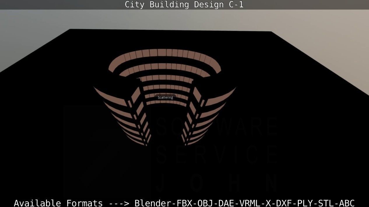 City Building Design C-1 3D model_74