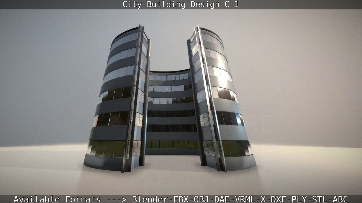City Building Design C-1 3D model_20