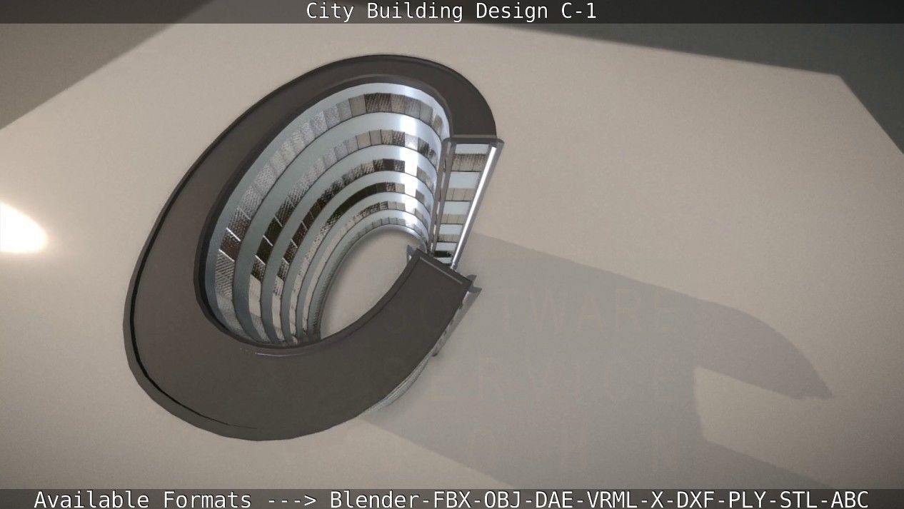 City Building Design C-1 3D model_25