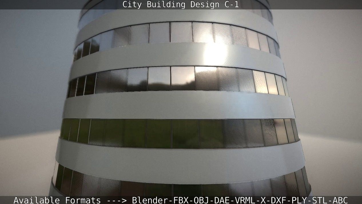 City Building Design C-1 3D model_32