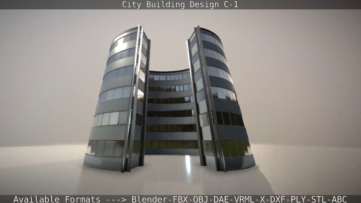 City Building Design C-1 3D model_17