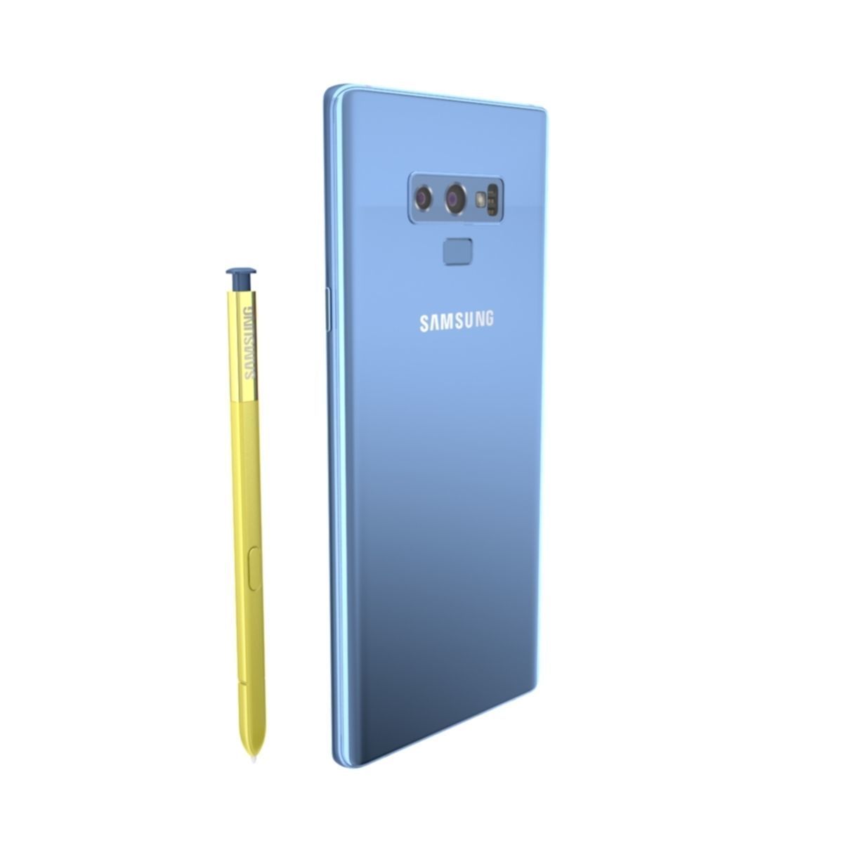 Samsung Galaxy Note 9 Ocean Blue 3D model_7