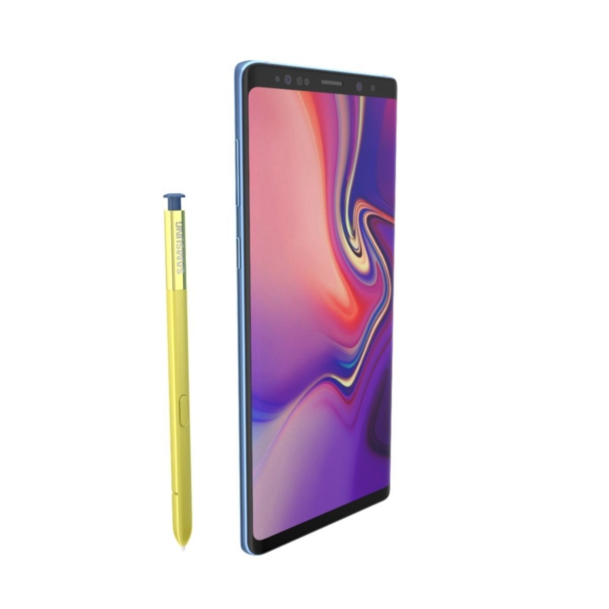 Samsung Galaxy Note 9 Ocean Blue 3D model_6