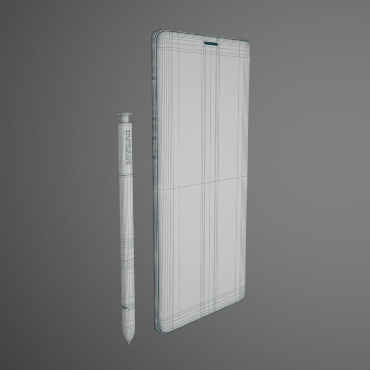 Samsung Galaxy Note 9 Ocean Blue 3D model_9